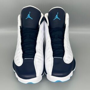 Jordan Retro 13 Sneakers in White and Dark Blue